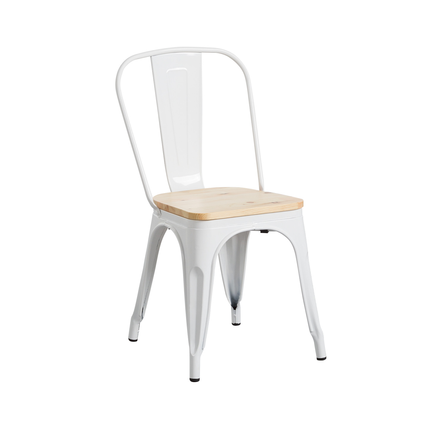 Silla Industrial Strong con Asiento de Madera 45x54x85cm Thinia Home Sillas de Comedor 1